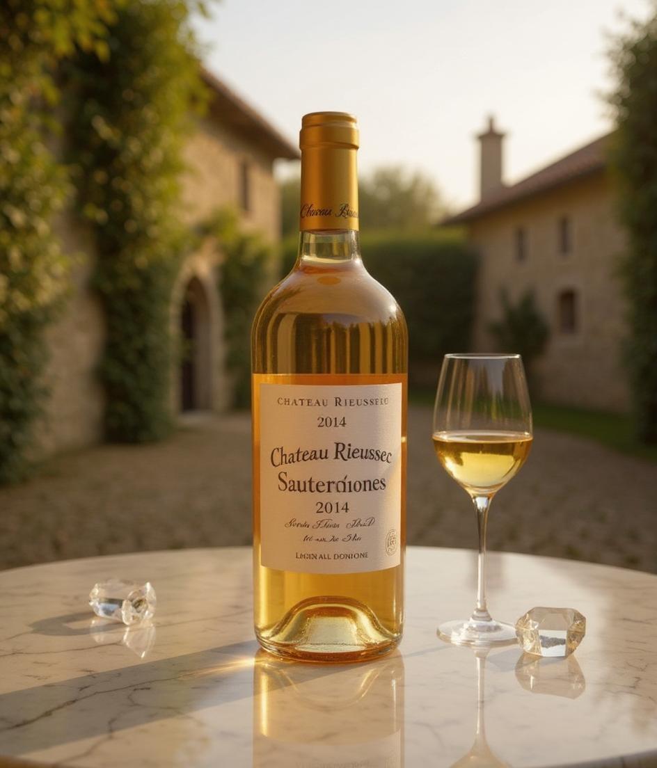 Chateau Rieussec Sauternes 2014 bottle front view