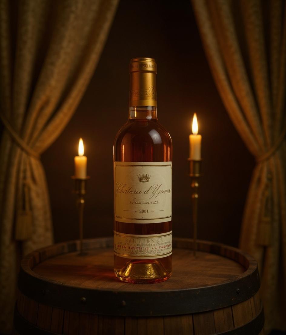 2001 Chateau d'Yquem noble rot wine collectible