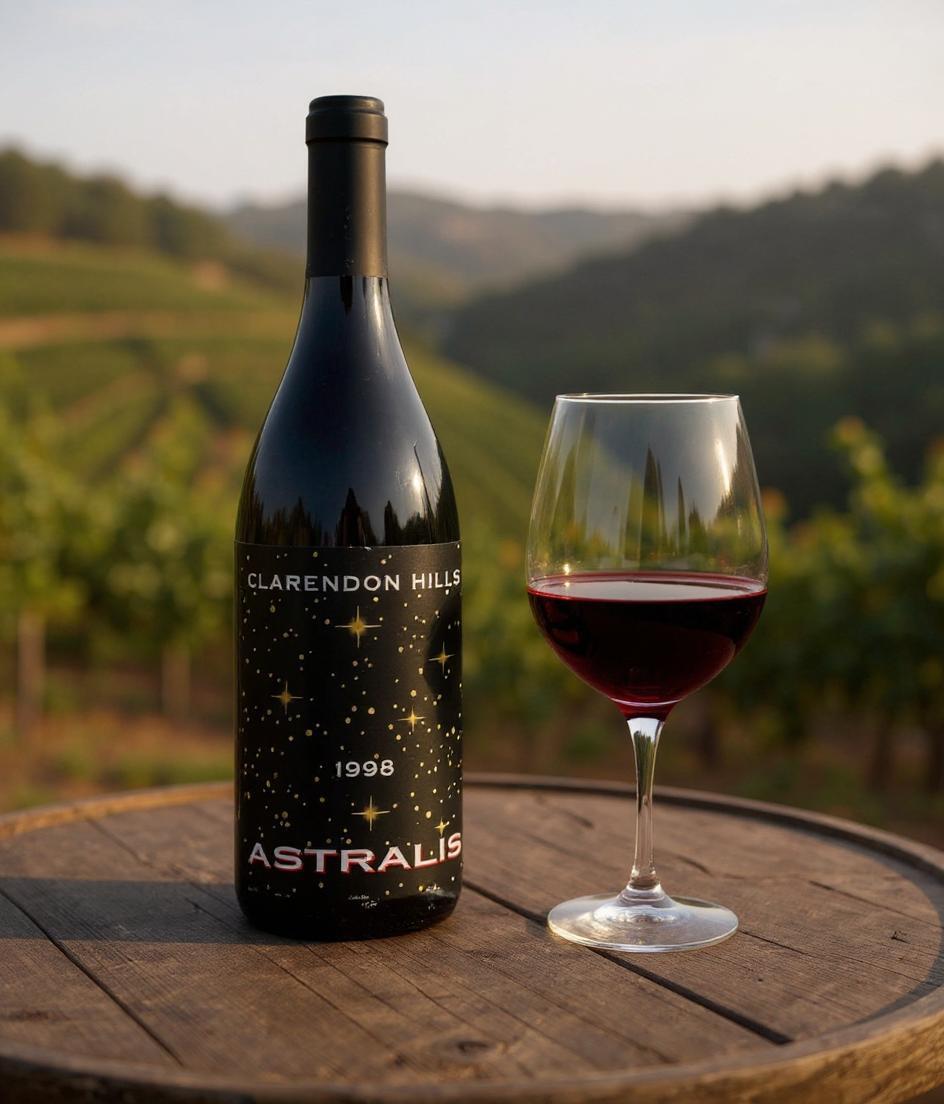 Clarendon Hills Astralis Shiraz McLaren Vale 1998 wine bottle