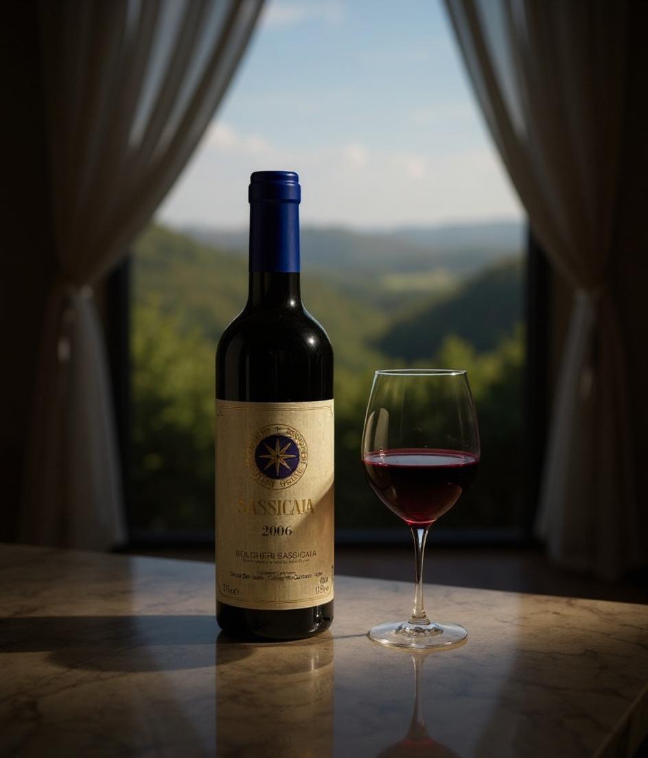 2006 Sassicaia half bottle Italian collectible wine investment