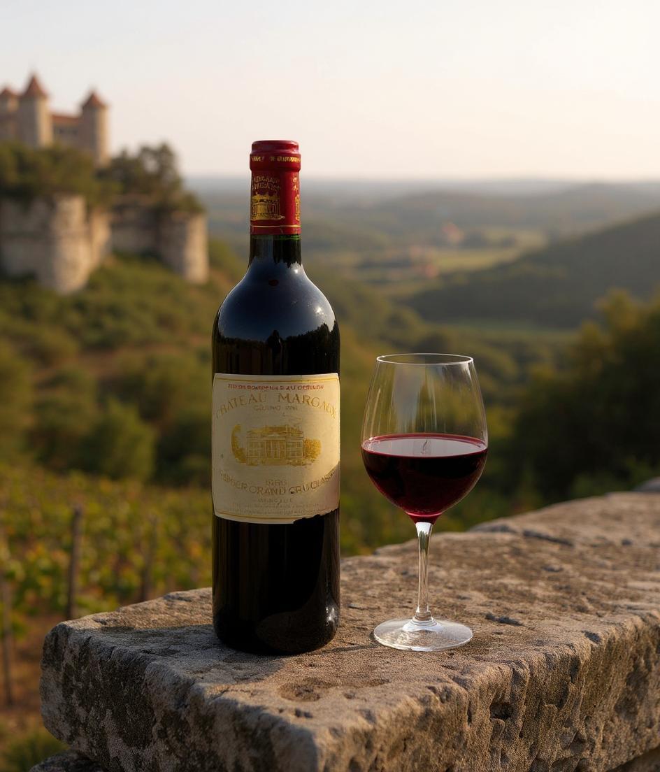 Chateau Margaux 1986 vintage wine bottle