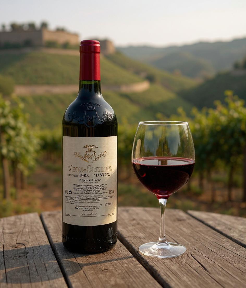 Vega Sicilia Unico Gran Reserva 1998 wine bottle