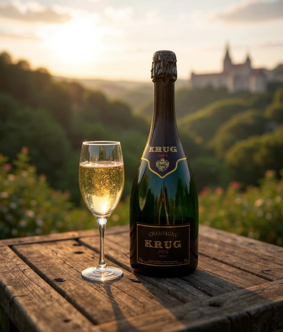 Krug Vintage Brut 2004 Champagne bottle front view