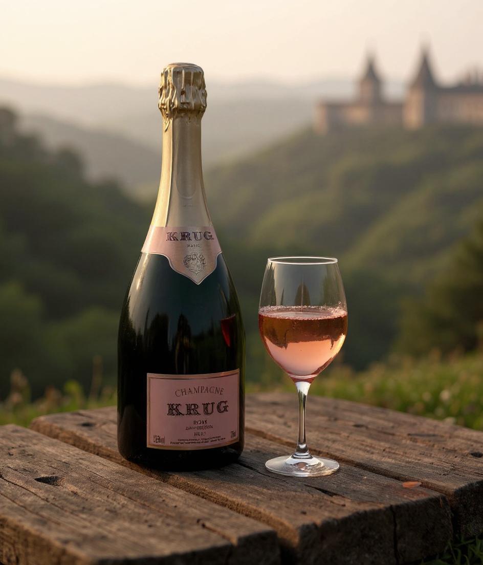 Krug Brut Rose NV 0.75L champagne bottle