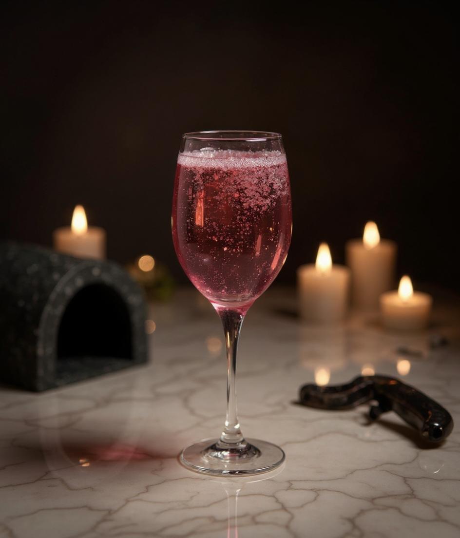Krug Brut Rose champagne detailed view