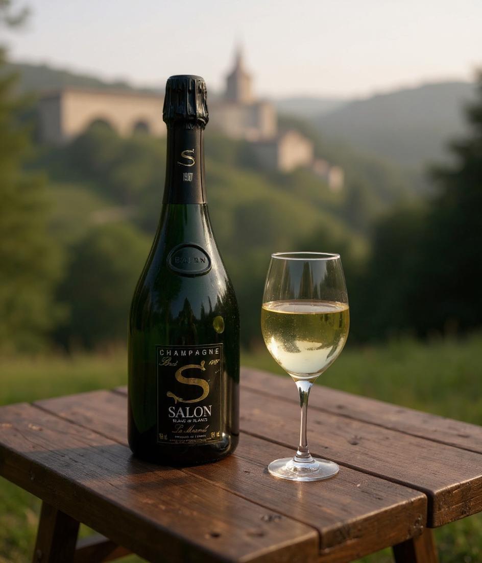 Salon Cuvee S Le Mesnil Blanc de Blancs Brut 1997 vintage Champagne bottle