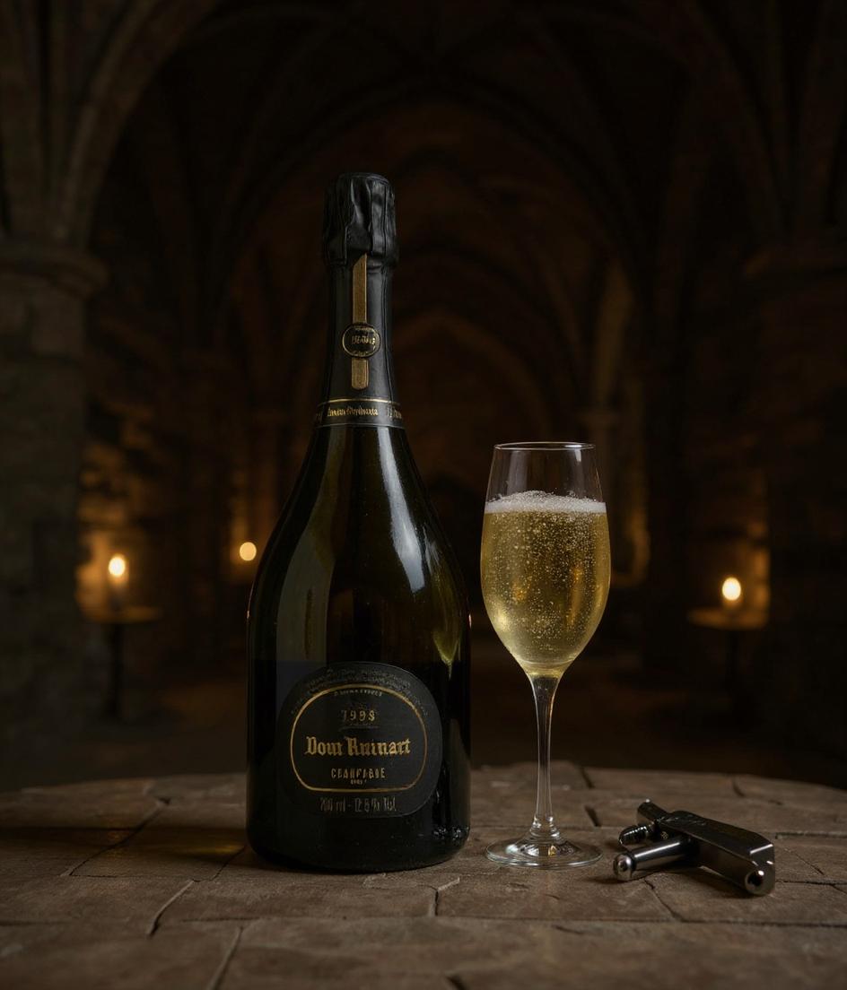 Dom Ruinart Blanc de Blancs vintage champagne details