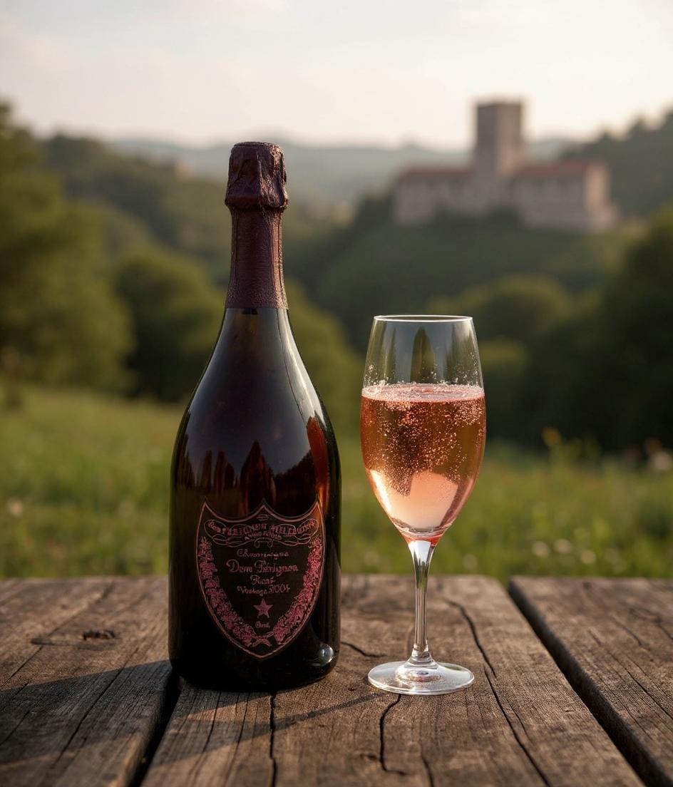 Dom Pérignon Rosé 2004 champagne bottle