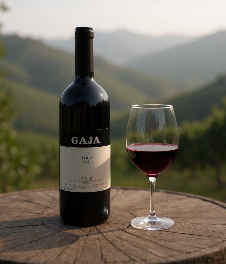 Gaja Sperss Langhe Barolo 2005 wine bottle premium vintage