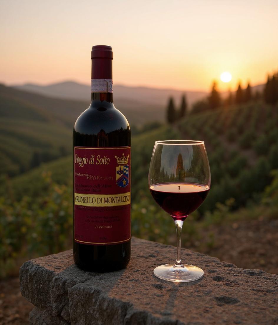 Fattoria Poggio di Sotto Brunello di Montalcino Riserva 2005 bottle front view