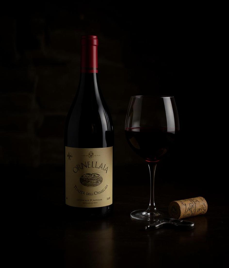 Ornellaia 2009 original wooden case