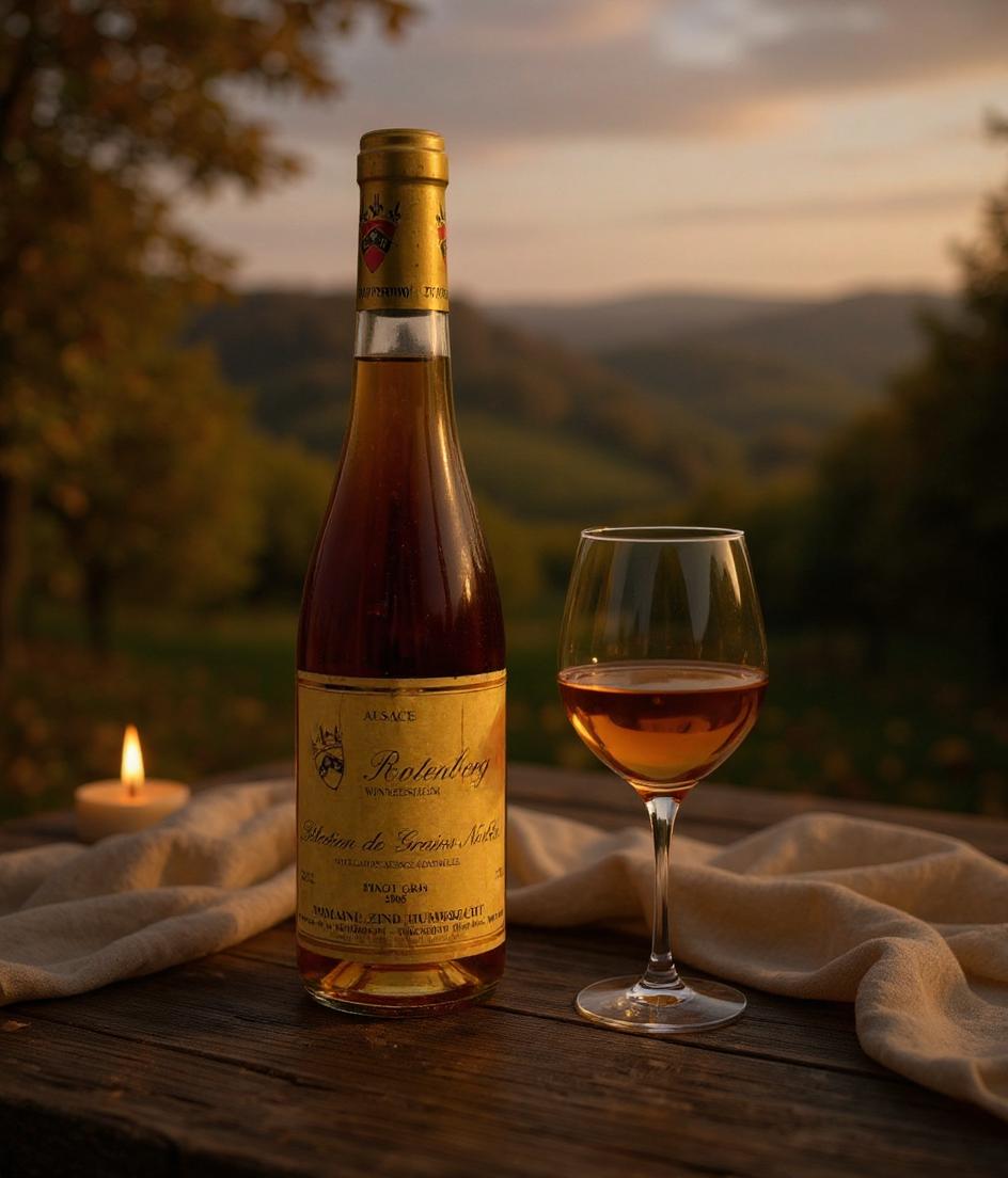 Domaine Zind-Humbrecht Pinot Gris Rotenberg Selection de Grains Nobles 2005 label detail
