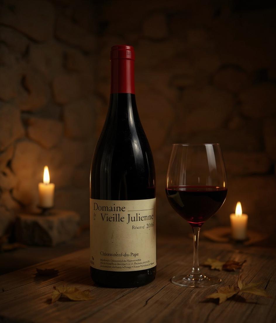 Vintage wine bottle showcasing traditional craftsmanship