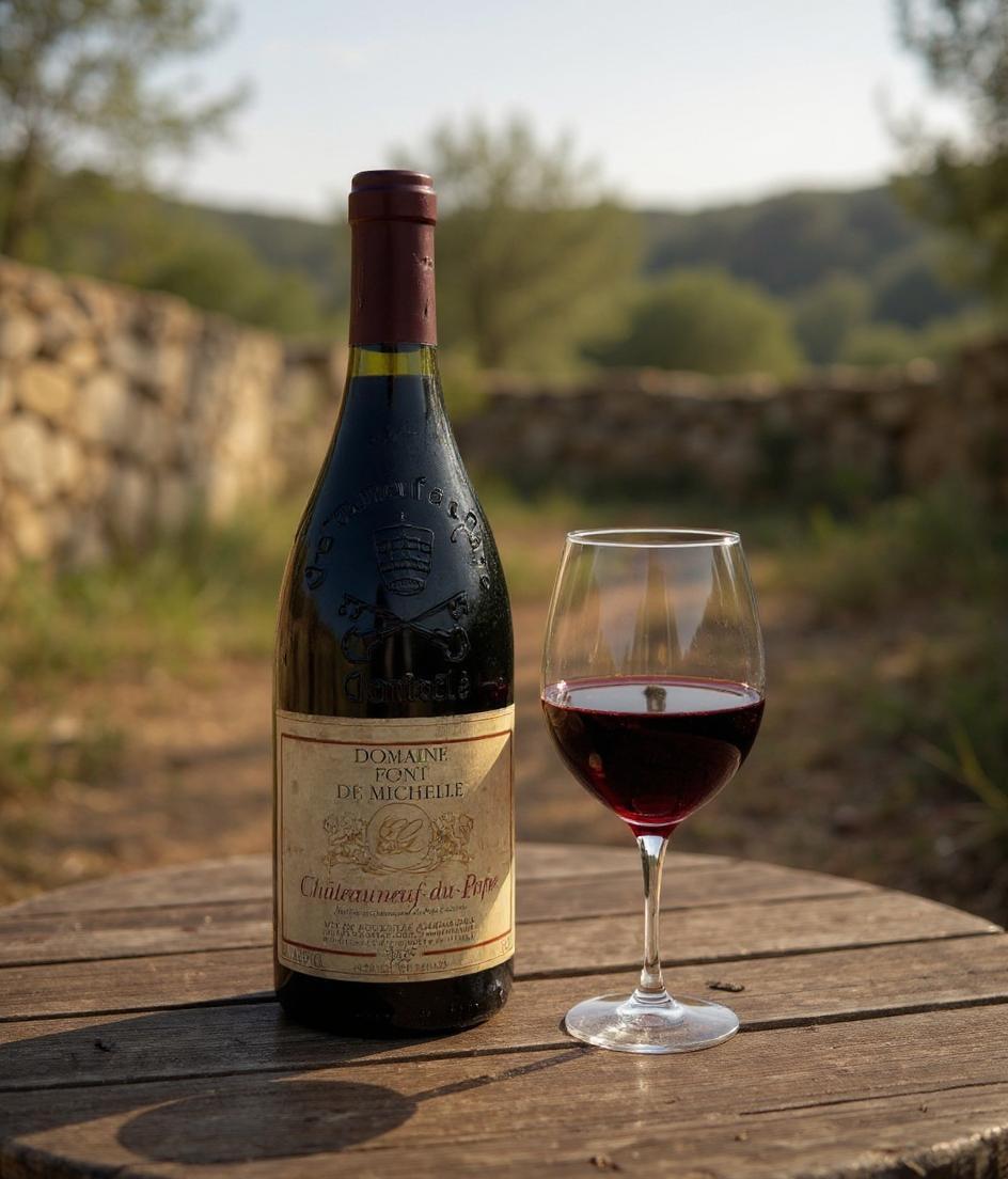 Domaine Font de Michelle Chateauneuf-du-Pape 1998 vintage wine bottle