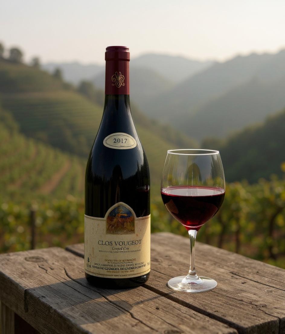 Domaine Georges Mugneret-Gibourg Clos de Vougeot Grand Cru 2017 wine bottle