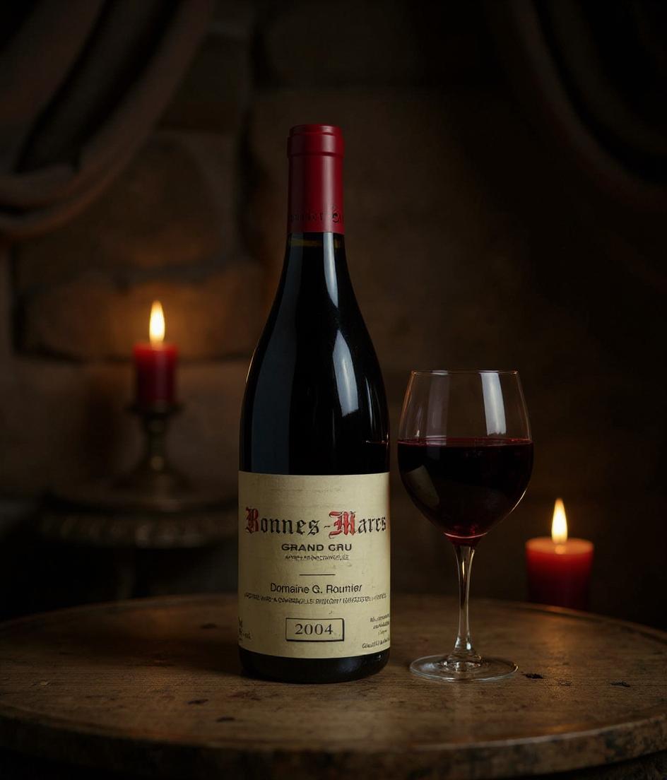 Domaine G. Roumier Bonnes Mares Grand Cru 2004 wine label detail
