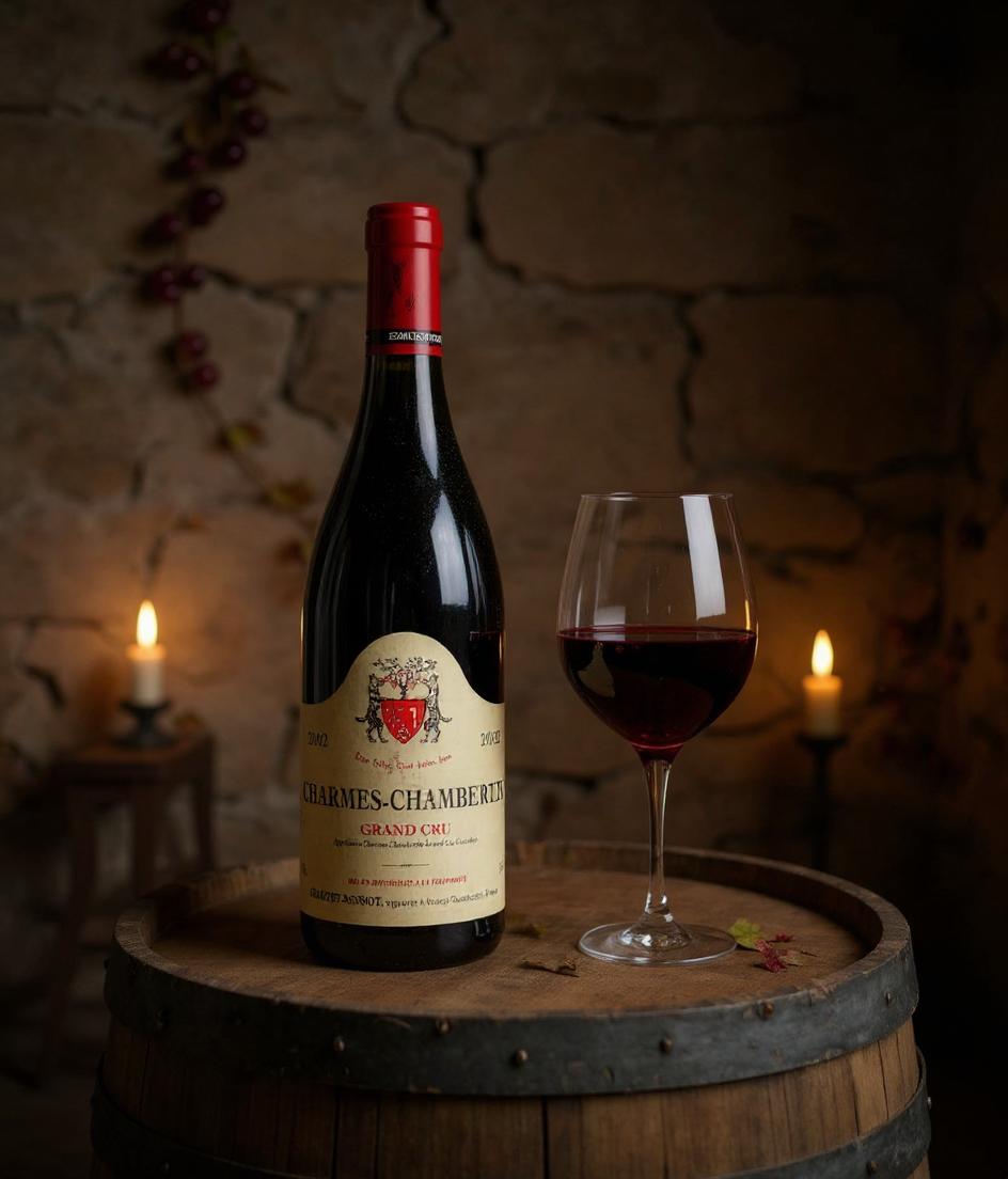 Geantet-Pansiot Charmes-Chambertin Grand Cru 2002 wine label detail