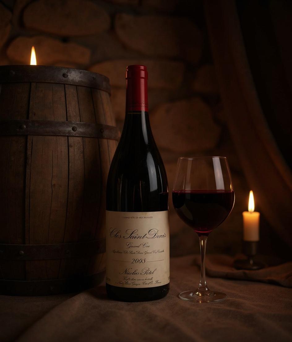 Nicolas Potel Grand Cru wine bottle label detail
