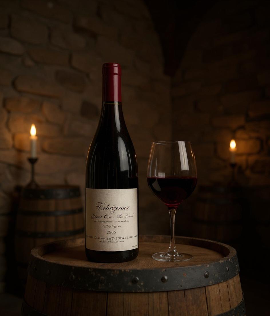 Echezeaux Grand Cru wine label detail