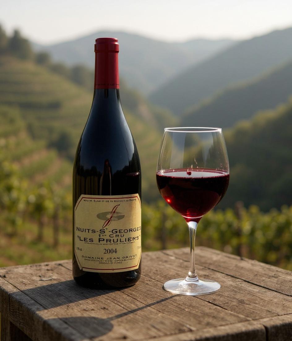 Domaine Jean Grivot Nuits-Saint-Georges Premier Cru Les Pruliers 2004 wine bottle