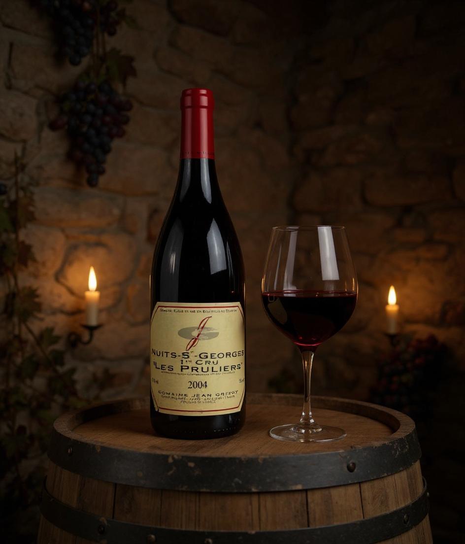Domaine Jean Grivot wine label and vintage details