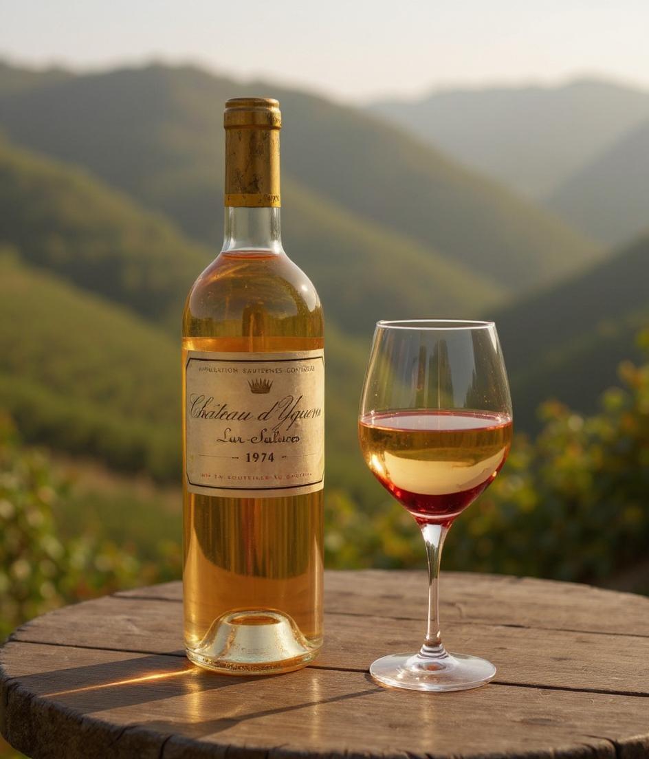 Chateau d'Yquem 1970 vintage wine bottle premium Sauternes