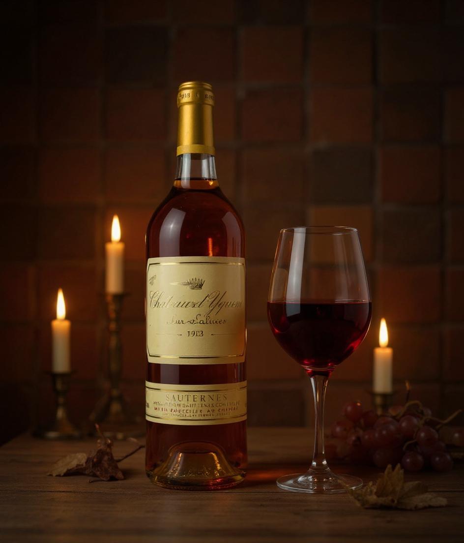 Chateau d'Yquem 1983 wine label detail