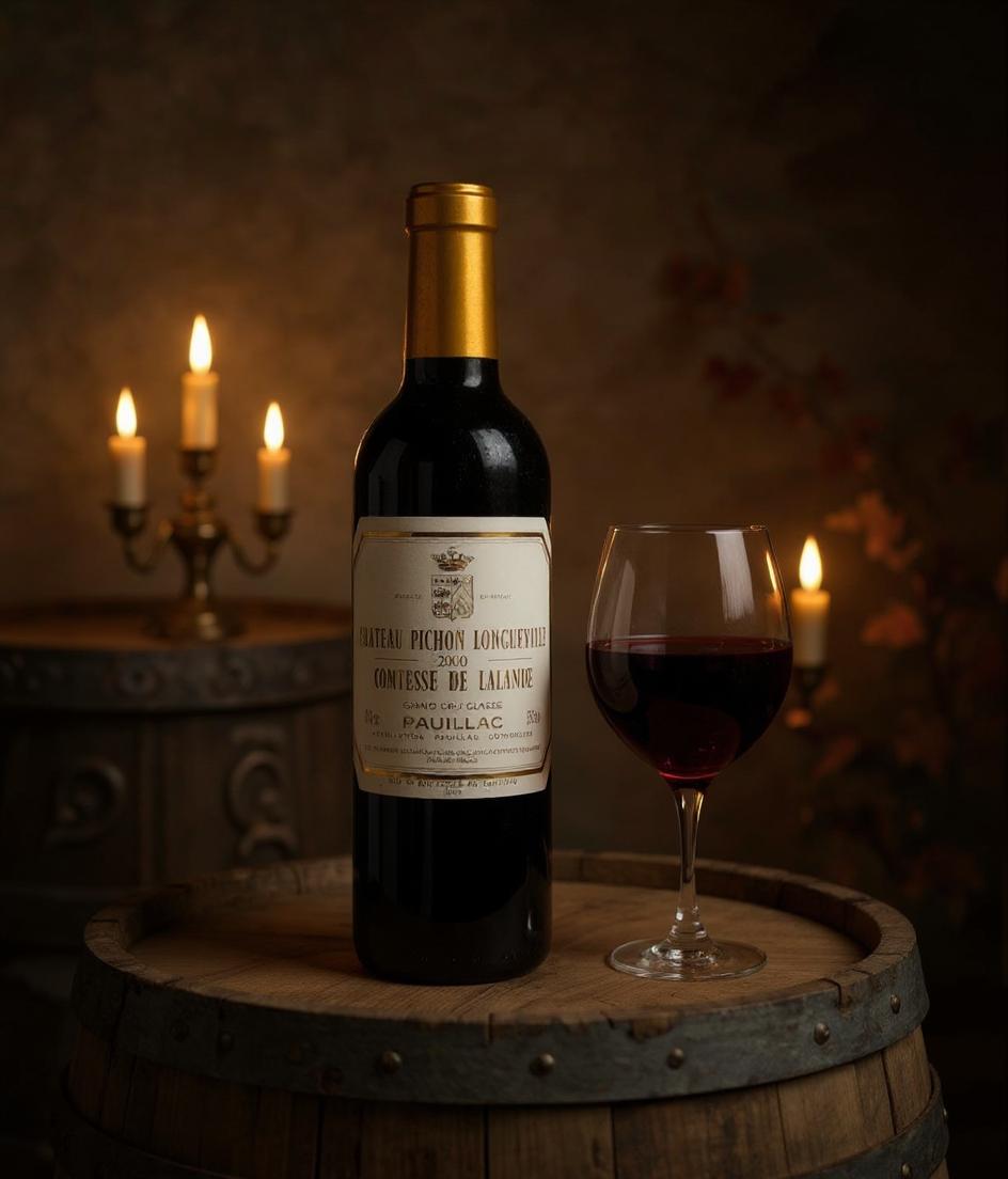 Chateau Pichon Longueville wine label and vintage details