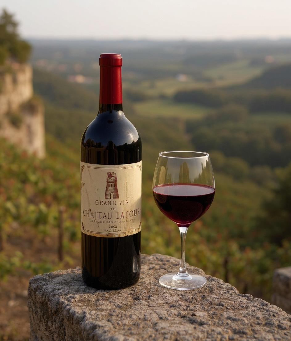 Chateau Latour 2002 Bordeaux wine bottle