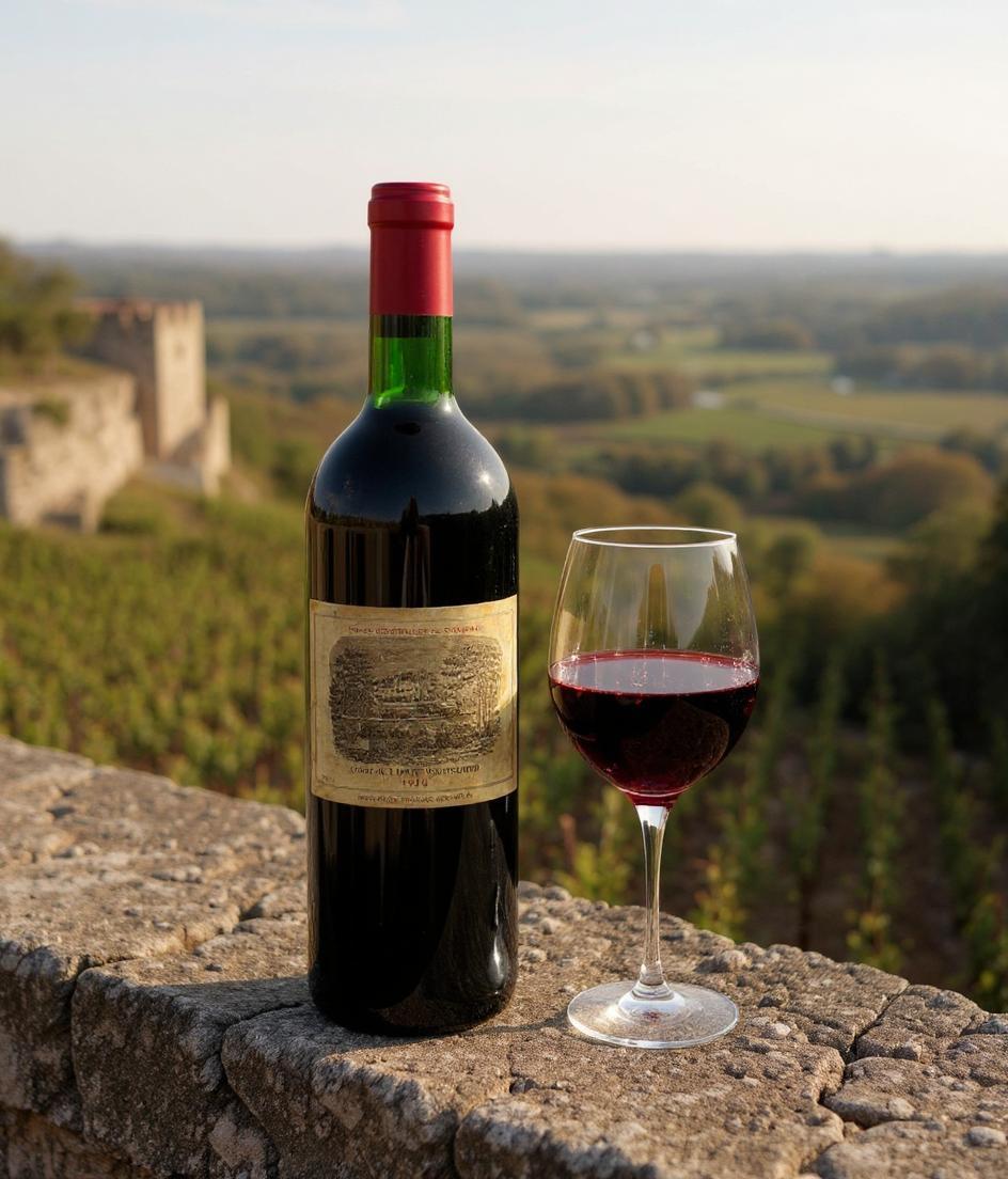 Chateau Lafite Rothschild 1970 vintage wine bottle