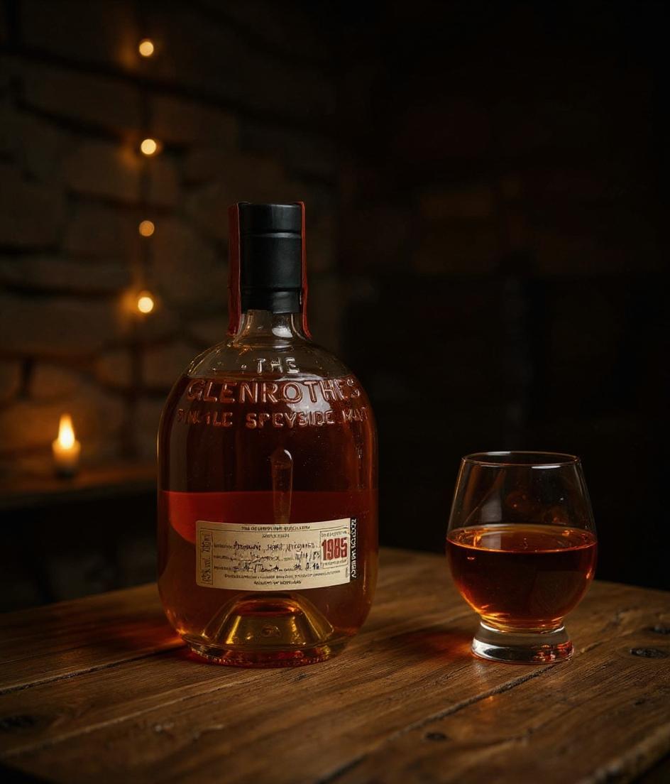 Glenrothes 1985 Vintage Whisky Label Detail