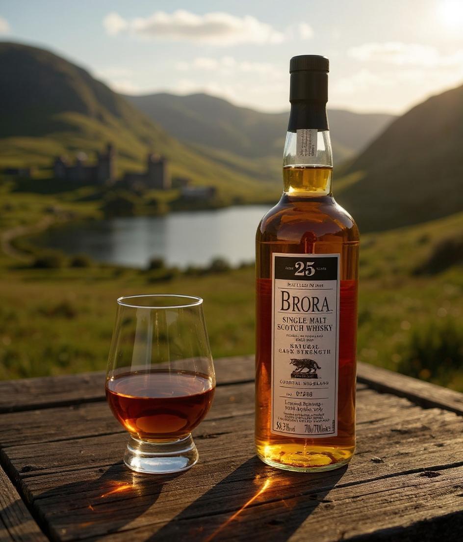 Brora 25 Year Old Cask Strength bottle