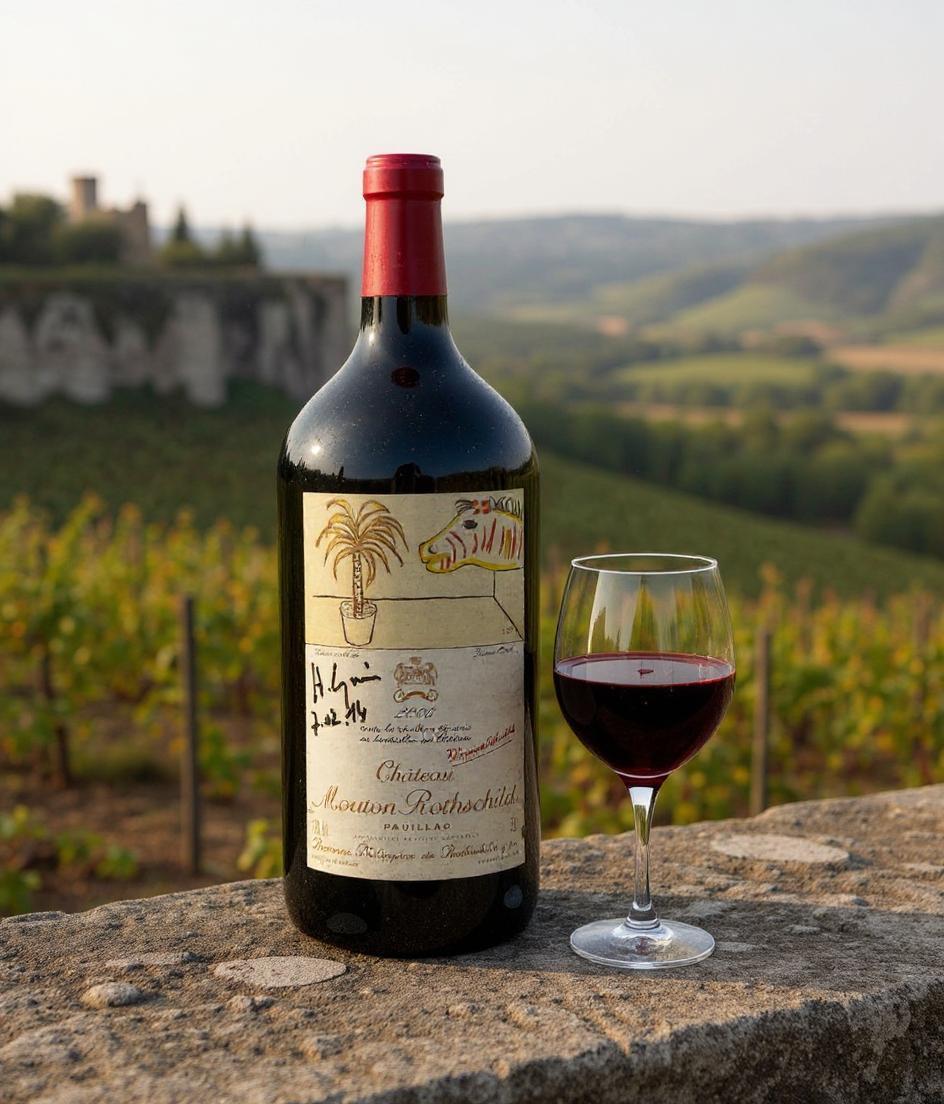 Chateau Mouton Rothschild 2006 3L luxury wine bottle