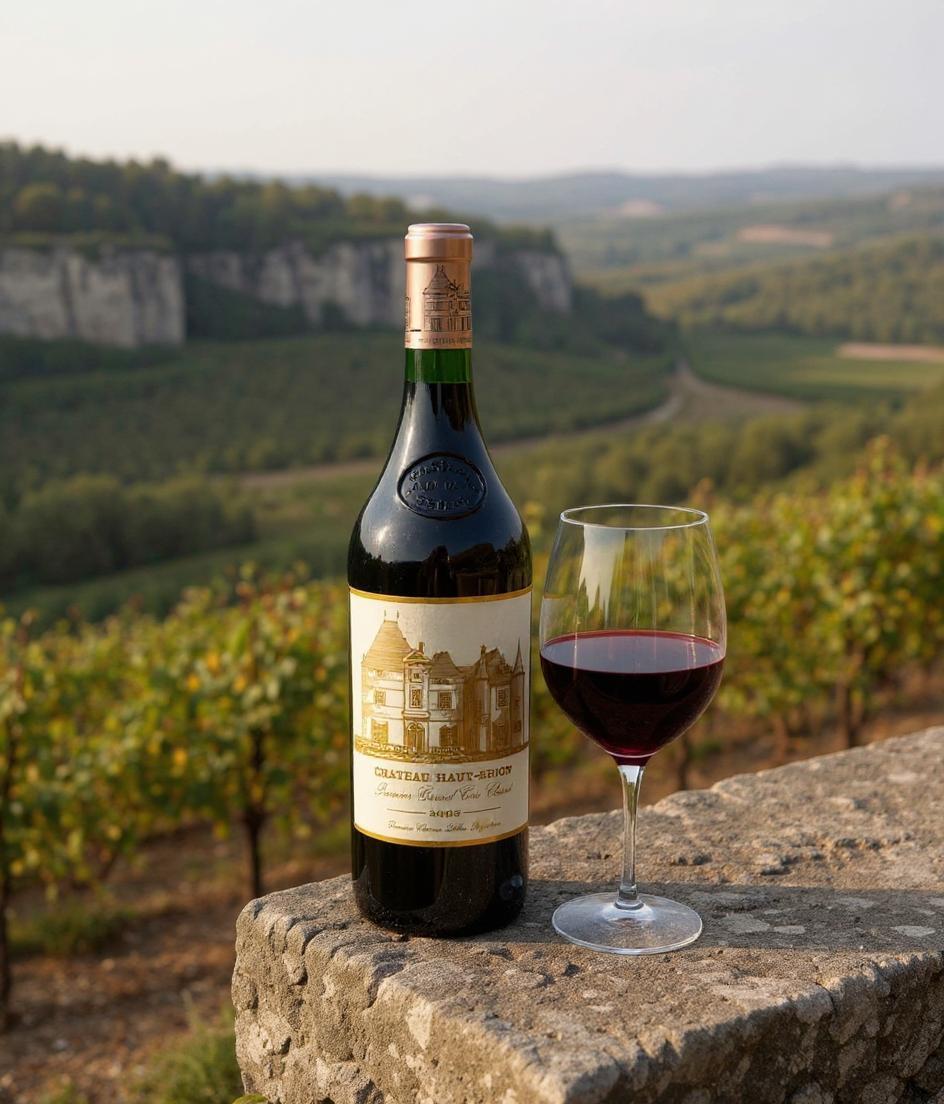 Chateau Haut-Brion 2005 wine bottle front view