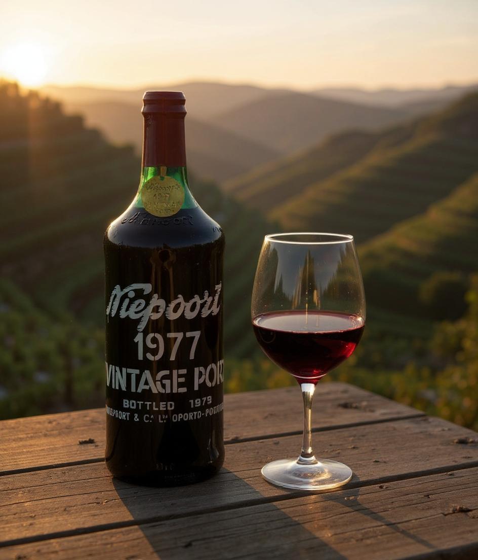 Niepoort Vintage Port 1977 bottle front view