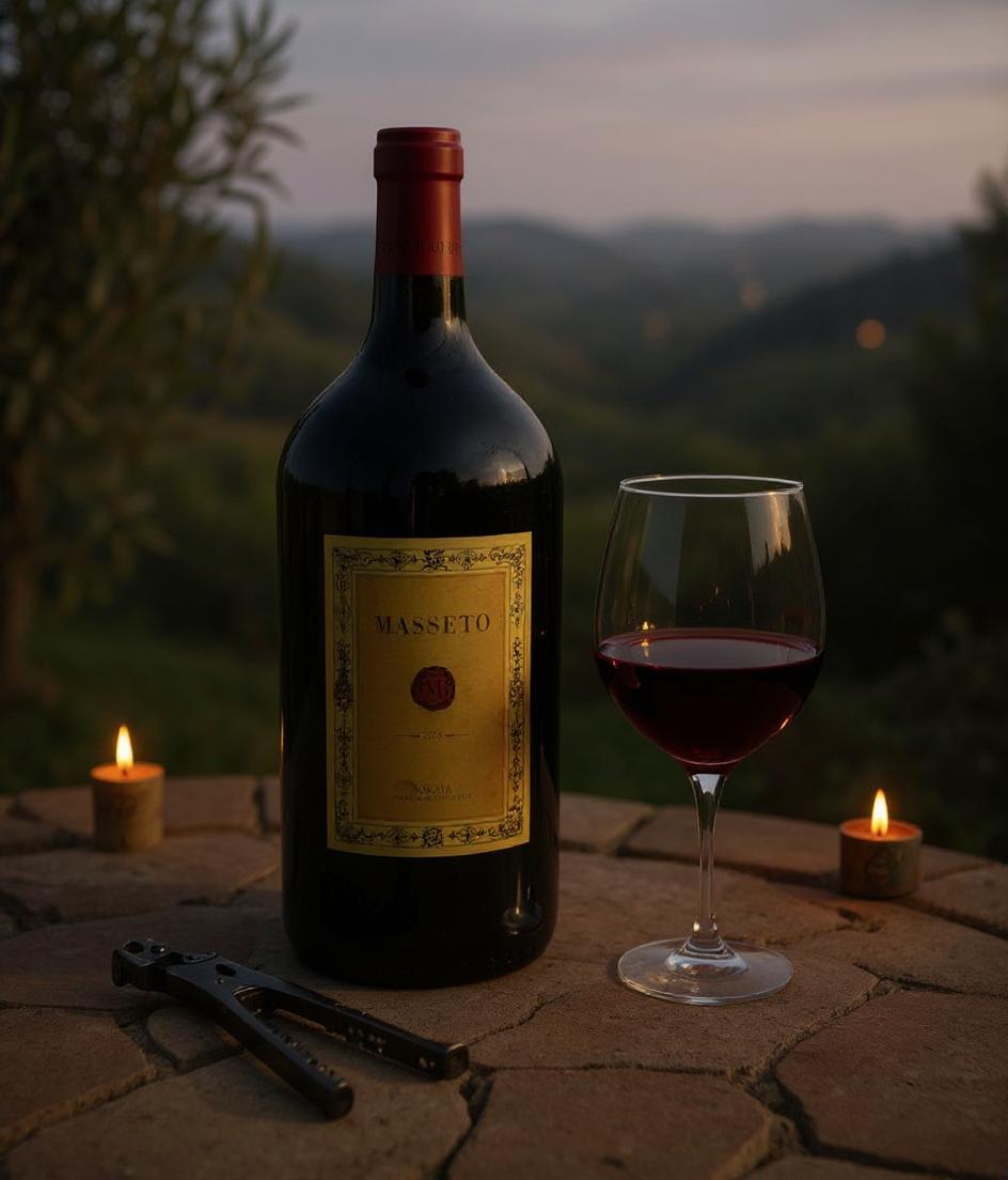 Masseto wine estate vineyard and terroir