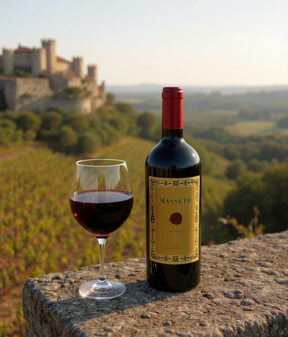 Masseto Tenuta dell'Ornellaia 2008 vintage wine bottle