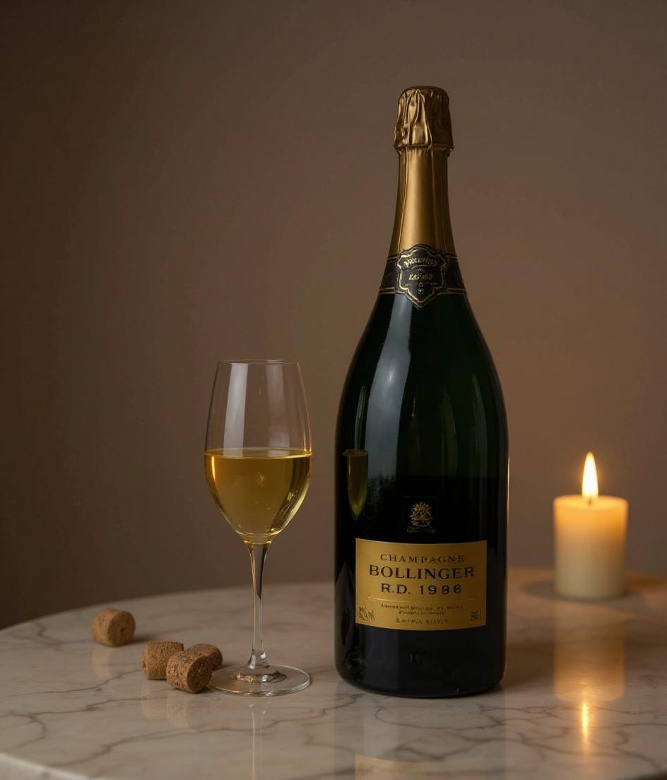 Bollinger R.D. Extra Brut 1996 champagne detail view