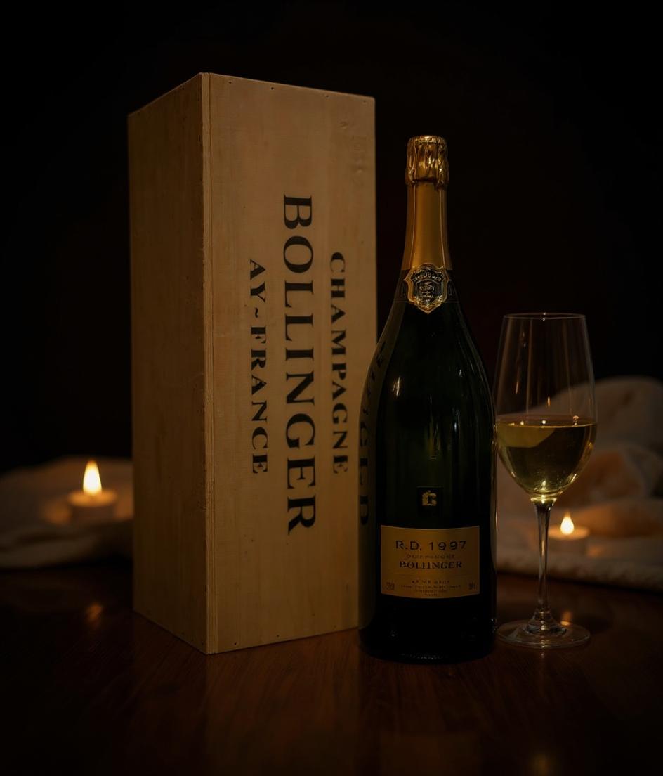 Bollinger R.D. Extra Brut 1997 champagne label detail