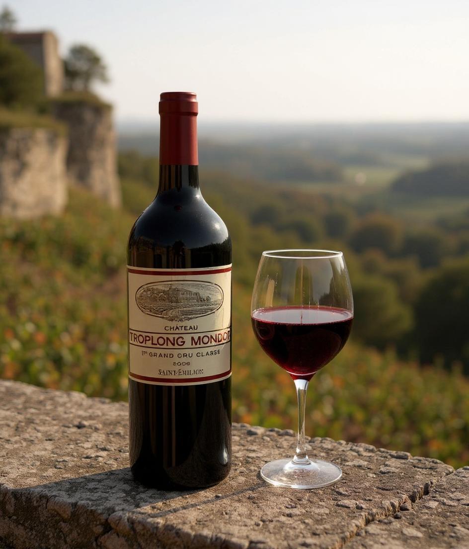 Chateau Troplong Mondot 2009 wine bottle