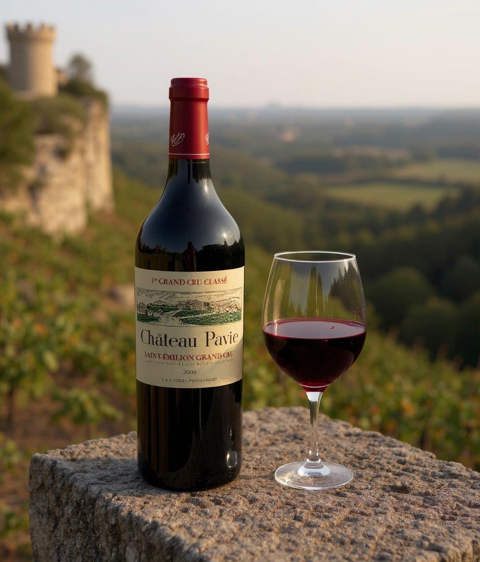 Chateau Pavie Saint-Emilion Grand Cru 2006 wine bottle front view