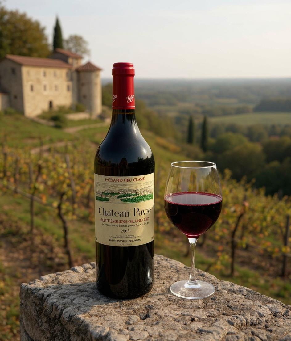 Chateau Pavie Saint-Emilion Grand Cru 2003 wine bottle