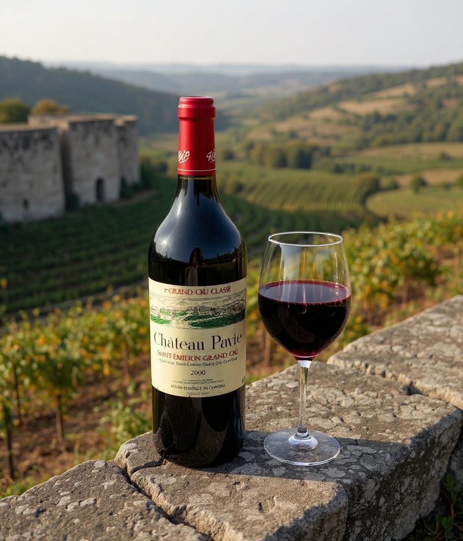 Chateau Pavie Saint-Emilion Grand Cru 2000 wine bottle