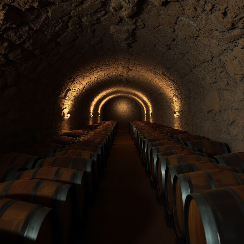 Chateau Pavie vineyard and estate view