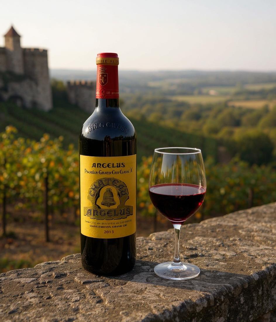 Chateau Angelus 1er Grand Cru Classe 2013 wine bottle