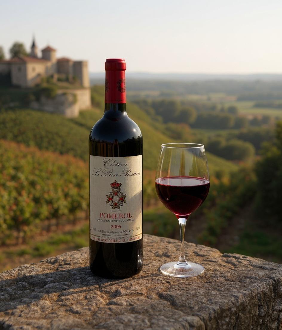 Chateau Le Bon Pasteur Pomerol 2005 wine bottle
