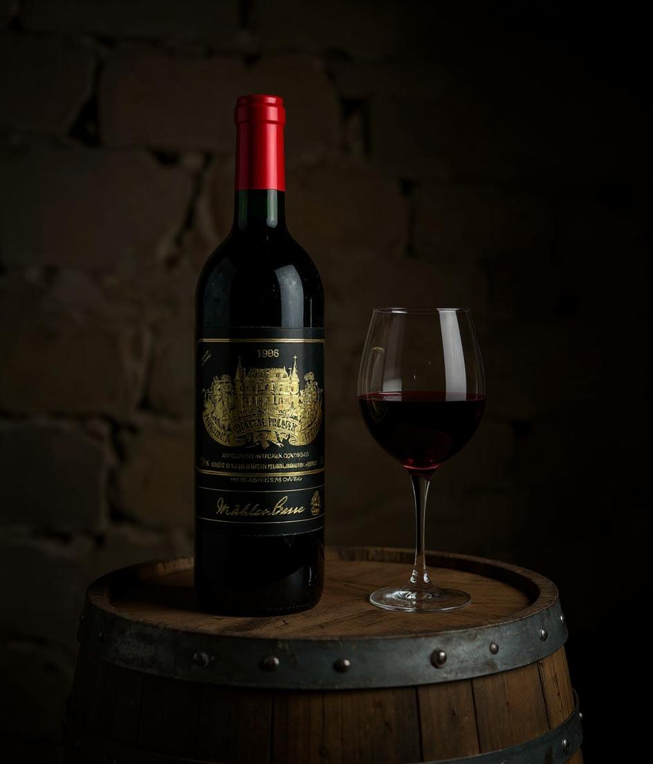Chateau Palmer 1996 wine label detail