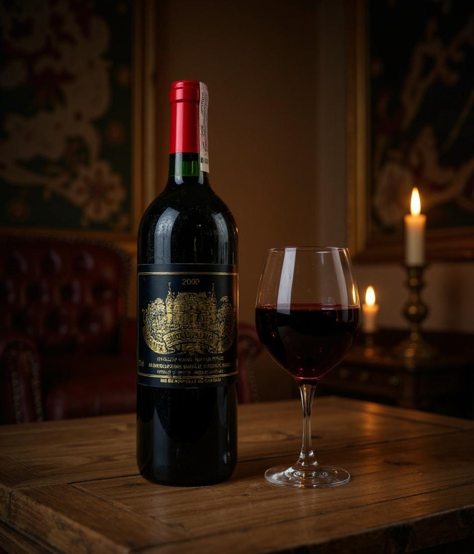 Chateau Palmer 2002 wine label detail