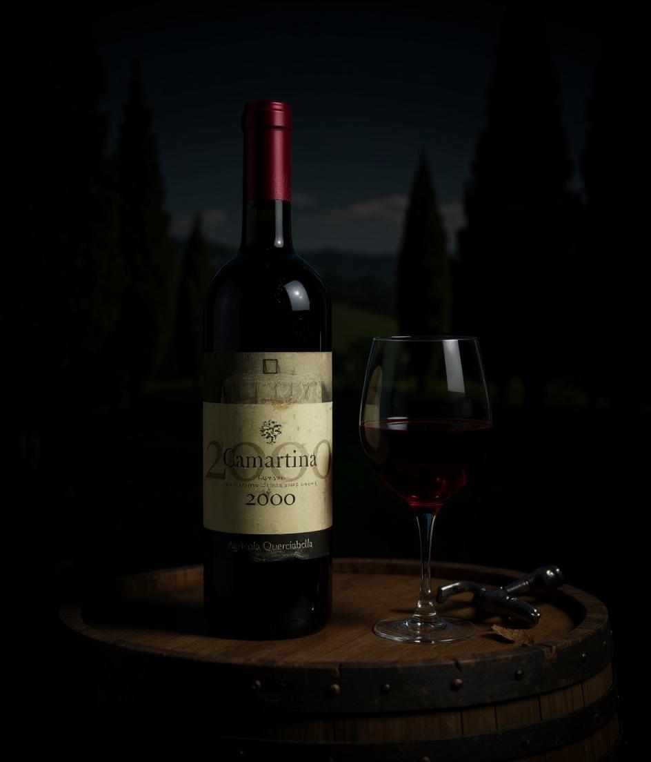Agricola Querciabella Camartina 2000 wine label detail