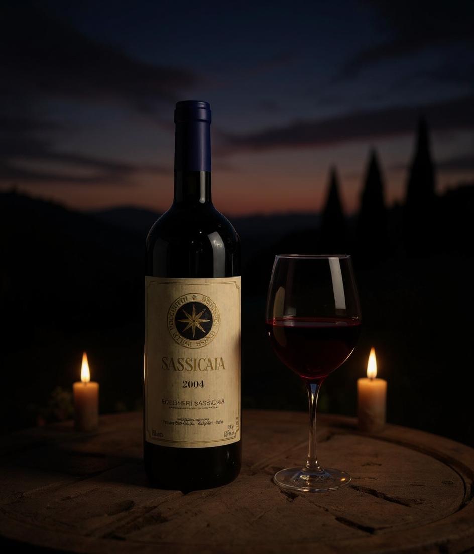 Sassicaia 2004 wine craftsmanship French oak aging process